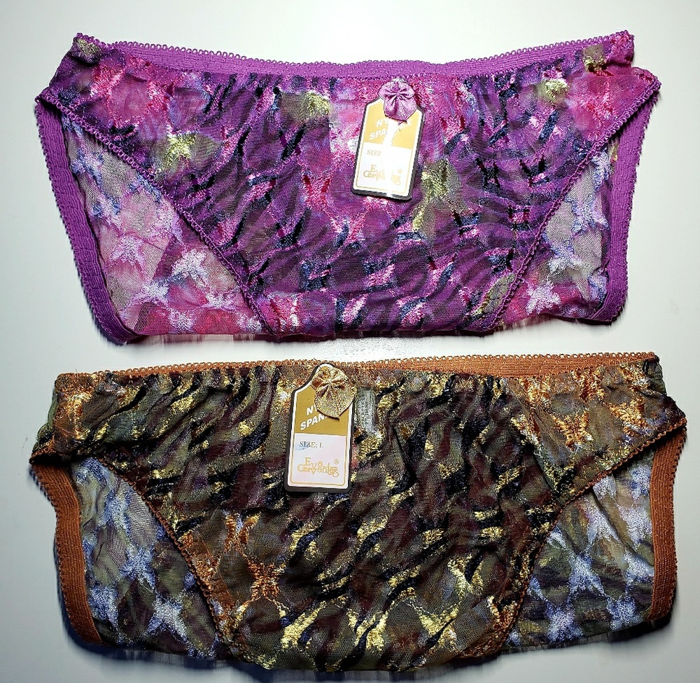 NWT Eva Cervantes Lace Panties Set (L)
